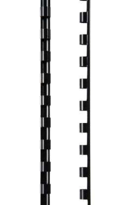 Picture of GBC PLASTIC 21 LOOP 6MM BLACK 100PK