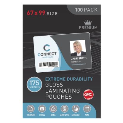 Picture of GBC 67X99 175 MICRON POUCH BADGE 100PK