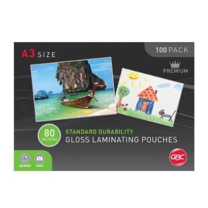Picture of GBC A3 80 MICRON POUCHES SIGNATURE 100PK