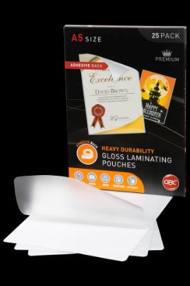 Picture of GBC A5 ADHESIVE POUCHES 25PK