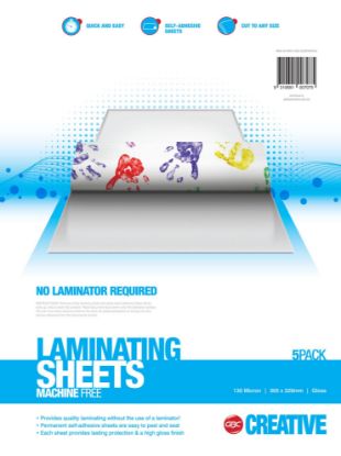 Picture of CREATIVE INSTANT LAMINATE SHEETS PK5