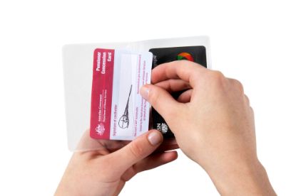 Picture of PENSION CARD HOLDER 2 CLEAR PKTS PACK 10