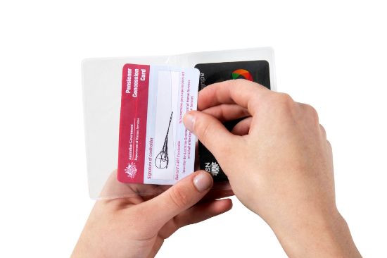 Picture of PENSION CARD HOLDER 2 CLEAR PKTS PACK 10