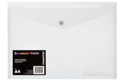 Picture of CH DOCUMENT WALLET A4 CLEAR