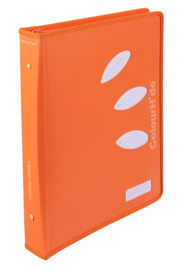 Picture of CH ZIPPER BINDER TANGERINE