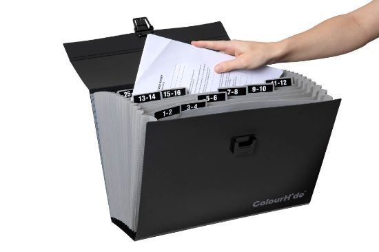 Picture of CH PP EXPANDING CARRY FILE BLACK