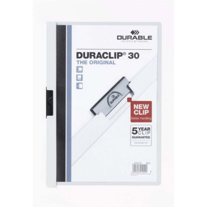 Picture of DUR DURACLIP DOC FLE A4 30 SHT WH