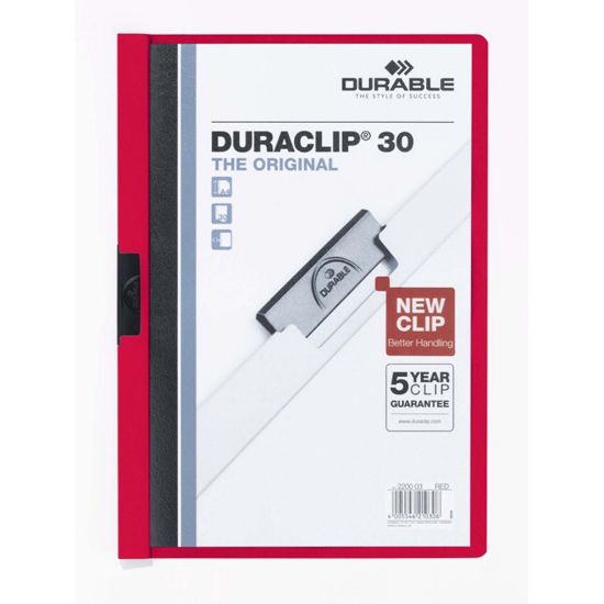 Picture of DUR DURACLIP DOC FLE A4 30 SHT RD