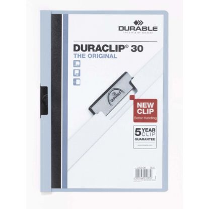 Picture of DUR DURACLIP DOC FLE A4 30 SHT BLU