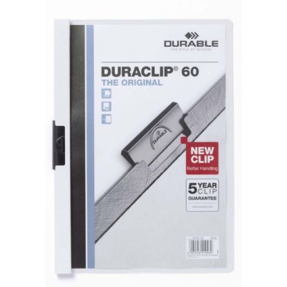 Picture of DUR DURACLIP DOC FLE A4 60 SHT WH