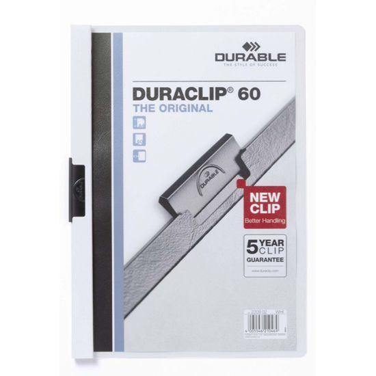 Picture of DUR DURACLIP DOC FLE A4 60 SHT WH