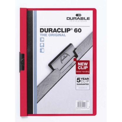 Picture of DUR DURACLIP DOC FLE A4 60 SHT RD