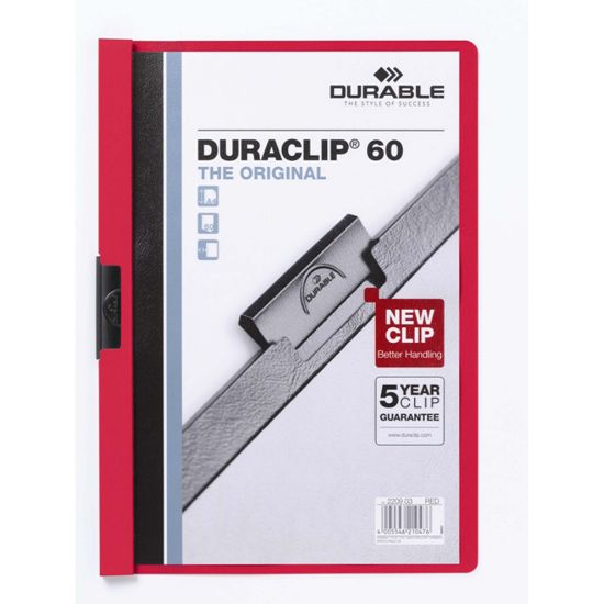 Picture of DUR DURACLIP DOC FLE A4 60 SHT RD