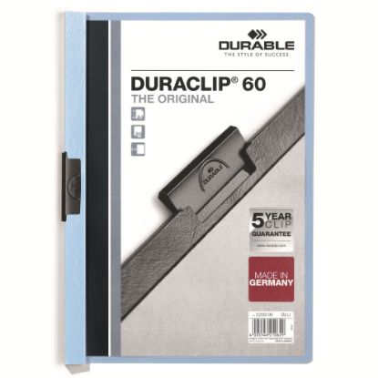 Picture of DUR DURACLIP DOC FLE A4 60 SHT BLU