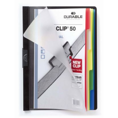 Picture of DUR DURACLIP INDX FLE A4 5 TAB BLK
