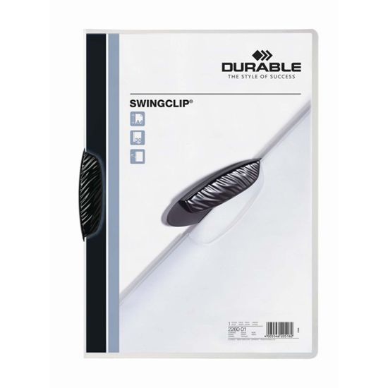 Picture of DUR SWNG CLIP DOC FLE A4 30 SHT BLK