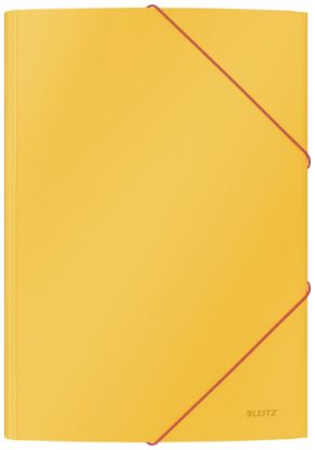 Picture of LEITZ COSY A4 CARD 3 FLAP FOLDER YELLOW
