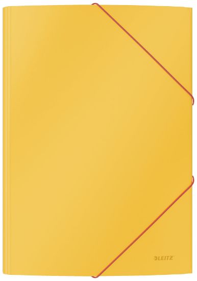 Picture of LEITZ COSY A4 CARD 3 FLAP FOLDER YELLOW