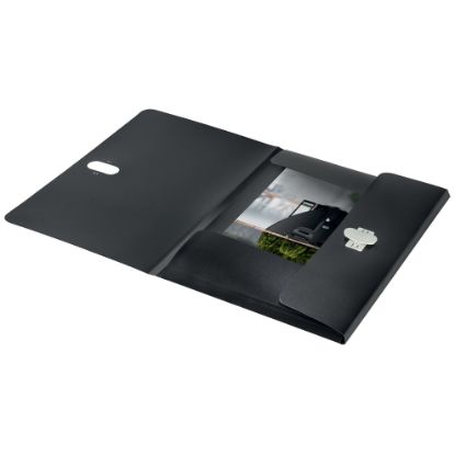 Picture of LEITZ RECYCLE 3 FLAP FOLDER PP A4 BLK