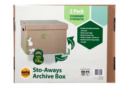 Picture of MBG STO-AWAYS ARCHIVE BOX KRAFT PK2