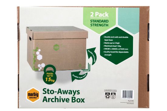 Picture of MBG STO-AWAYS ARCHIVE BOX KRAFT PK2