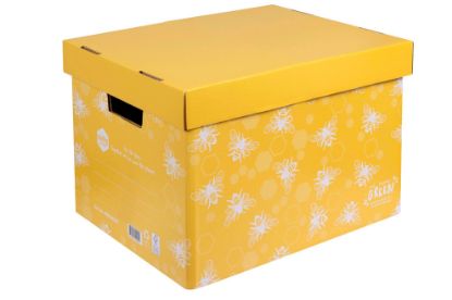 Picture of MBG WMG ARCHIVE BOX HONEYBEE YELLOW