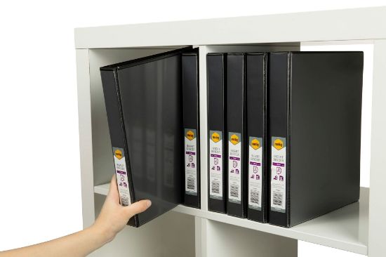 Picture of CLEARVIEW INSERT BINDER A4 2D 25MM BLACK