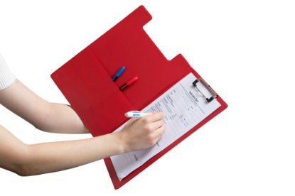 Picture of MBG CLIPFOLDER PP A4 RED