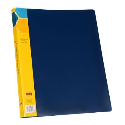 Picture of MBG A4 20 FIXED POCKET DISPLAY BOOK NAVY