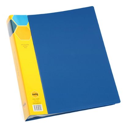 Picture of MBG A4 60 FIXED POCKET DISP BOOK BLUE