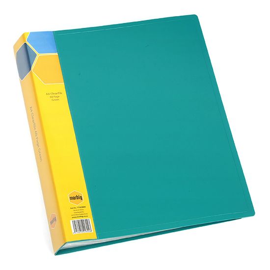 Picture of MBG A4 60 FIXED POCKET DISP BOOK GREEN