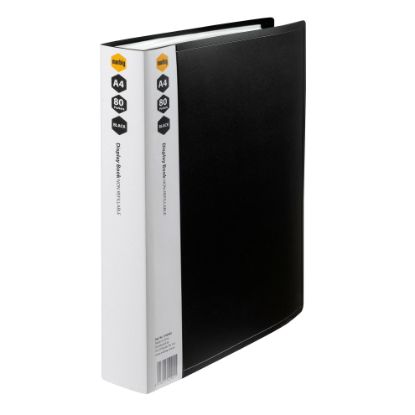 Picture of DISPLAY BOOK A4 80 PG INSERT SPINE BLACK