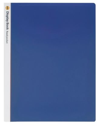 Picture of MBG A4 20 FIXED POCKET DISPLAY BOOK BLUE