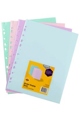 Picture of MBG BINDER DISPLAY BOOK 10 POCKET A4 AST