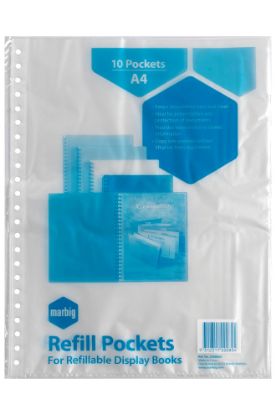 Picture of MBG DISPLAY BOOK A4 REFILLS 10'S