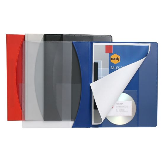 Picture of MBG FILE A4 FLAT PREMIER INS GREY