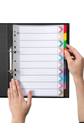 Picture of MBG DIVIDERS REINF BRD COL A4 10TAB