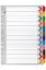 Picture of MBG DIVIDERS REINF BRD COL A4 1-12TAB