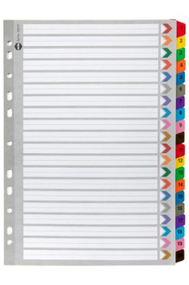 Picture of MBG DIVIDERS REINF BRD COL A4 1-20TAB