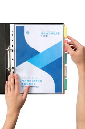 Picture of MBG DIVIDERS CLR POCKETS PP A4 5TAB