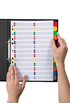Picture of MBG INDICES GREY PP A4 1-5TAB