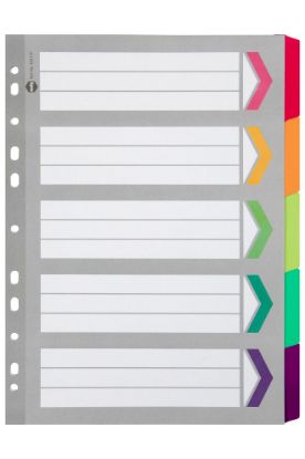 Picture of MBG DIVIDERS REINF BRD FLUORO A4 5TAB
