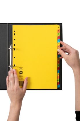 Picture of MBG DIVIDERS BRIGHTS MNLLA A4 A-ZTAB