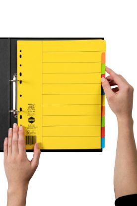 Picture of MBG DIVIDRS XWIDE BRIGHTS MNLLA A4 10TAB