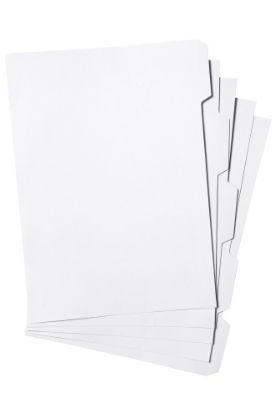 Picture of MBG DIVIDERS UNPNCHD WHITE MNLLA A4 5TAB