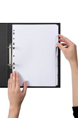 Picture of MBG DIVIDERS WHITE MNLLA A4 6TAB