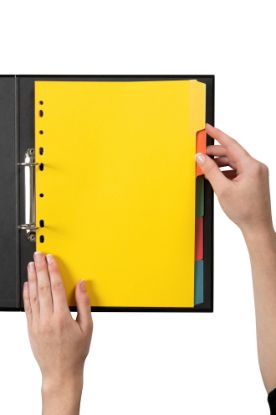 Picture of MBG DIVIDERS ERASEABLE MNLLA A4 5TAB