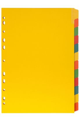 Picture of MBG DIVIDERS ERASEABLE MNLLA A4 12TAB