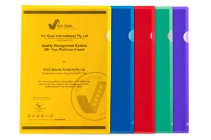 Picture of MBG FILE A4 LETTER ULTRA PP BLUE PK 10