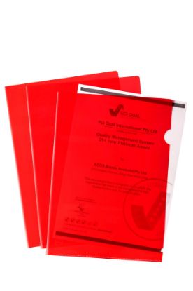 Picture of MBG FILE A4 LETTER ULTRA PP RED PK 10